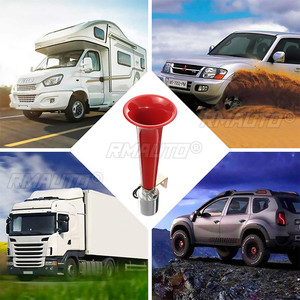 1/2 pièces Klaxon d'air universel 180DB puissant pour voiture, 12V/24V, 180 Hertz, simple trompette, avec compresseur, pour camions, voitures, automobiles - Product Image 3