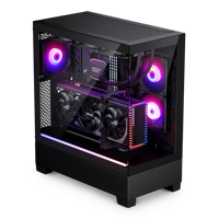 Boîtier PC Gamer Phanteks XT VIEW NOIR&BLANC avec panneau latéral en verre trempé, support M-ATX, port USB-C frontal