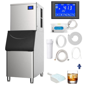 Công suất cao thương mại tự động <span class=keywords><strong>Ice</strong></span> Cube máy khối Máy Làm Đá năng suất cao có tính năng máy nén bánh lõi - Product Image 1