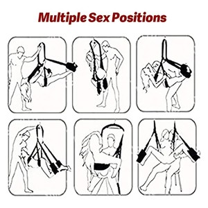 Altalena del sesso per il soffitto delle coppie, BDSM Sling Spinning giocattoli di ritenuta dell'oscillazione del sesso per adulti, Set di Bondage del sesso per la posizione del sesso - Product Image 5