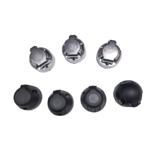 Boîtier de <span class=keywords><strong>prise</strong></span> de <span class=keywords><strong>remorque</strong></span> robuste <span class=keywords><strong>12V</strong></span> de style européen à <span class=keywords><strong>7</strong></span> <span class=keywords><strong>broches</strong></span> rondes, connecteur en aluminium/PVC pour camions, caravanes, camping-cars et bateaux - Product Image 4