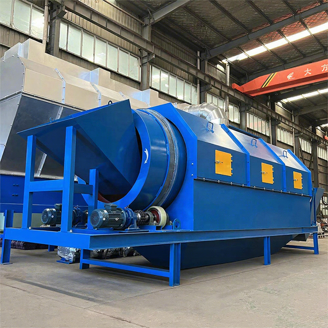 Heavy-duty Eco-Friendly Construction Waste Rotary Drum Trommel Separator with Motor Hongzhi Brand 20-300t/h Capacity for Sale