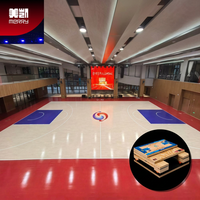 Parquet sportif en érable haute densité Merry Flame - Écologique, résistant au feu, durable, multi-usages, certifié FIBA/BWF