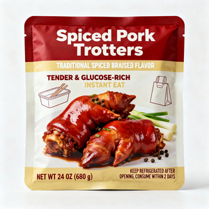 Sachet rétractable en aluminium imprimé sur mesure, résistant aux perforations, haute barrière et étanche, pour viande <span class=keywords><strong>de</strong></span> <span class=keywords><strong>porc</strong></span> braisée prête à consommer - Product Image 2