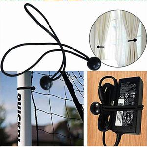 Cuerdas Elásticas Negras de Alta Calidad de 12 Pulgadas, 50 Unidades, Cuerdas Elásticas Resistentes con Bolas para Lona, para Atar Paquetes - Product Image 4