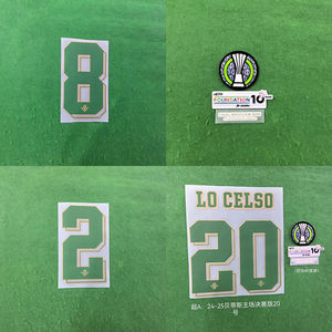 Pegatina Termoadhesiva con Nombre y Número de Jugador del Real Betis Temporada 24-25, Versión <span class=keywords><strong>Final</strong></span> para el Uniforme de Local - Product Image 4