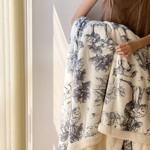 Hoshom Anime Mẫu Miễn Phí Nhà Máy Trực Tiếp Sản Xuất Biểu Tượng Tùy Chỉnh Chất Lượng Cao Cấp Bán Buôn Nhà Cung Cấp Giường Sofa Ném Chăn Sang Trọng - Product Image 5