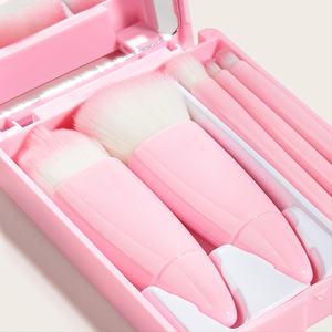 5-pack mini <b>makeup</b> brush set full set of <b>makeup</b> brushes wholesale brushes with mirror - Product Image 5