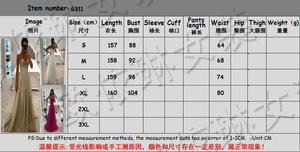 Nuovo Abito da Donna Sexy <span class=keywords><strong>Lungo</strong></span> ed Elegante da Ballo e da Sera con Spalline e Impunture Dorate - Product Image 6