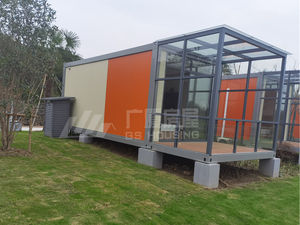 Chambre d'hôtel de luxe personnalisée préfabriquée à toit rétractable Conteneur à plat préfabriqué design Chambres d'hôtel préfabriquées - Product Image 2