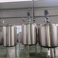 Réservoir de stockage horizontal monocouche en acier inoxydable de 1000 L pour huile d'olive et produits chimiques