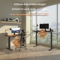 Xavier – Cadre de bureau électrique motorisé réglable en hauteur, 16 mètres, grand format, en métal, minimaliste et moderne, avec extension, pour usage professionnel