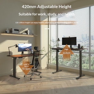 <span class=keywords><strong>Xavier</strong></span> – Cadre de bureau électrique motorisé réglable en hauteur, 16 mètres, grand format, en métal, minimaliste et moderne, avec extension, pour usage professionnel - Product Image 4