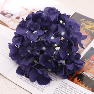 <b>Artificial</b> <b>Hydrangea</b> Flower Heads Silk High Simulation Wedding Decorations 10cm Reusable Home Props - Product Image 6