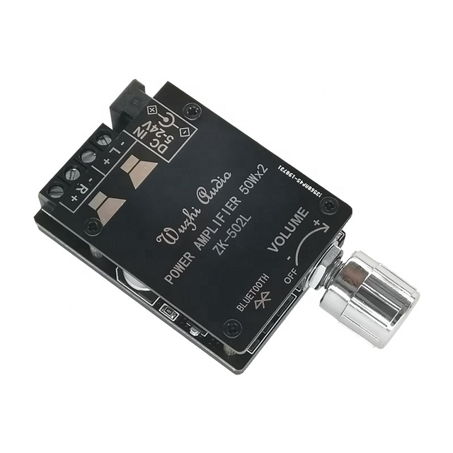 MINI BT 5.0 Wireless Audio Digital Power amplifier Stereo board 50Wx2 BT Amp Amplificador ZK-502L