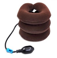 Skyhope-D Support de dispositif de traction cervicale gonflable réglable à usage domestique pour soulager la douleur au cou