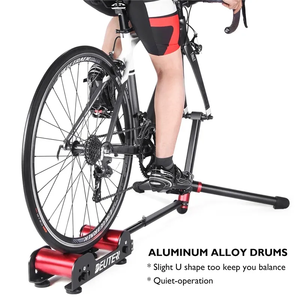 Plate-forme d'équitation pour la maison Roller <span class=keywords><strong>Trainer</strong></span> en alliage d'aluminium pliable Fitness Indoor Exercise Training Bike Roller Stand - Product Image 2
