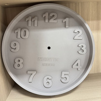 Jam dinding beton kustom Modern mewah, jam Digital dinding Nordik semen
