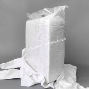 Chiffons de nettoyage industriels en coton blanc 100% premium, à forte absorption d'eau et d'huile, pour le nettoyage - Product Image 1