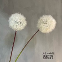 Pissenlit artificiel géant blanc réaliste pour décoration florale de salle de mariage et de rentrée scolaire