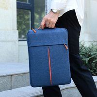 Pochette d'ordinateur en polyester avec logo personnalisé 12 ''14'' 15.6 ''Bon marché Sacoche pour ordinateur portable avec fermeture éclair Sacoche pour ordinateur portable