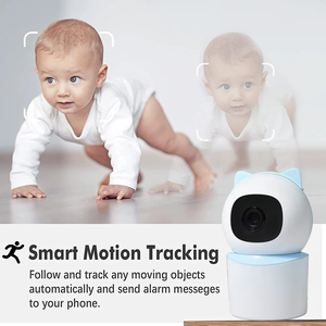 Caméra de sécurité intérieure avec application téléphonique, connexion Wi-Fi 2,4 GHz, 1080P HD, détection humaine et animale en temps réel, alerte, couverture à 360°, panoramique/inclinaison - Product Image 5