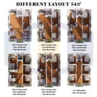 CY Assemblage Rapide 40ft Luxe Pliable Préfabriqué Petite Maison Préfabriquée Maisons Modulaires Extensibles 5 Chambres