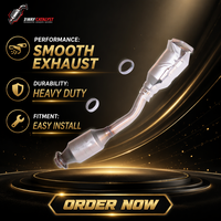 Nouveau catalyseur à trois voies à ajustement parfait convertisseur catalytique à double revêtement 409L en acier inoxydable Euro V Diesel Position avant en gros