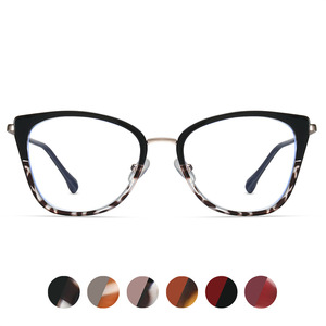 87263 Montura de Gafas Estilo Ojo de Gato, TR90, Metal, Montura Completa, Protección Contra Luz Azul, Gafas para Computadora, Anti Radiación, Para Mujeres y Hombres - Product Image 4