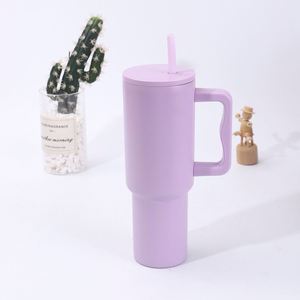40oz H4.0 <b>Handle</b> Car <b>Travel</b> <b>Mug</b> Vacuum Tumbler Lid Straw Non-Slip Base ODM OEM Custom Color - Product Image 5