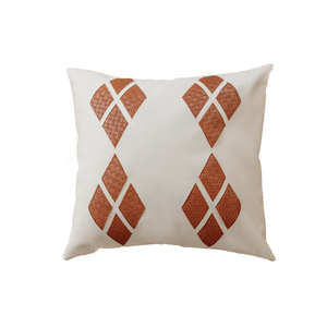 Geometric Diamond PU Pillow <strong>Cover</strong> Modern Splicing Minimalist Style Sofa Pillows <strong>Cushions</strong> <strong>Cover</strong> <strong>Without</strong> Core - Product Image 5
