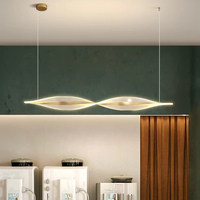 Lustre de restaurant moderne en forme d'aile d'ange dorée, forme créative de plume, lampe suspendue pour pâtisserie, hauteur réglable, luminaire suspendu