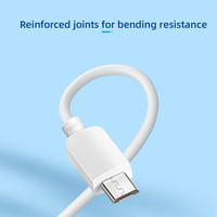 Kabel Pengisian Daya dan Transfer Data Micro-USB PVC untuk Ponsel Android Fengjin 5V2A 1 Meter