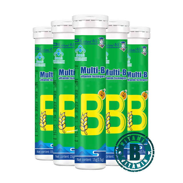 Health Nutritional Supplements Tablets Sublingual With All Vitamins B1 B2 B3 B5 B6 B12 Complex Vitamin Lozenge