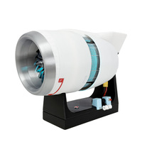 Modèle de moteur turboréacteur moderne imprimé 3D TR 900 Aircraft Creative Hobby Vitrine pour la décoration de cadre de bureau Anniversaire