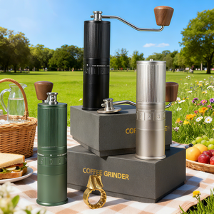 Kingze เครื่องบดกาแฟมือหมุนปรับได้ด้วยมือแบบแมนนวลปรับได้ทำจากกรวยฟันผี - Product Image 2