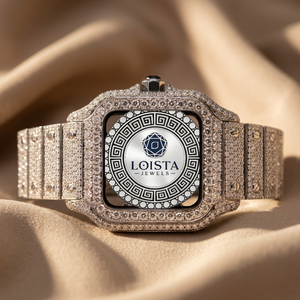 Reloj de Moissanita con Incrustaciones de Diamantes de Imitación, Estilo Hip Hop, Calidad de Exportación, para Ropa Urbana, Eventos Musicales y Fiestas, Disponible a un Precio Accesible, LOISTA - Product Image 4