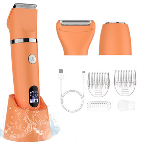 Épilateur électrique 3 en 1 pour femmes, étanche, avec écran numérique, base détachable et plusieurs têtes - Product Image 1