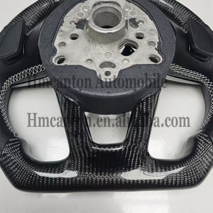 Volante Deportivo Personalizado en Negro con Fibra de Carbono y Cuero para Modelos Audi A3 A4 A4L A5 A7L A8 Q5 Q7 B9 A6 R8 TT - Producto Nuevo - Product Image 2