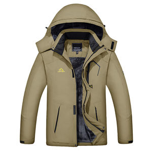 Chaqueta Cortavientos de Invierno OEM para Hombre, Abrigo con Capucha, Impermeable, Desmontable, de Manga Larga - Product Image 3