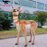 Girafe robotique, animal animatronique, modèle d'animal télécommandé, décoration paysagère, renne de Noël, élan, cerf