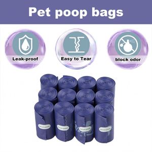 Sac à déchets en plastique PE 100% biodégradable personnalisé sans noyau, sac à excréments pour chien, sac à déchets pour animaux de compagnie avec parfum - Product Image 4