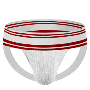 Homens Roupa Interior 4.5cm Cintura Listrada Jockstrap Sexy Urso Jockstrap Cor Sólida Baixa Cintura Algodão Sexy Gay <span class=keywords><strong>Men</strong></span> Jockstrap - Product Image 4