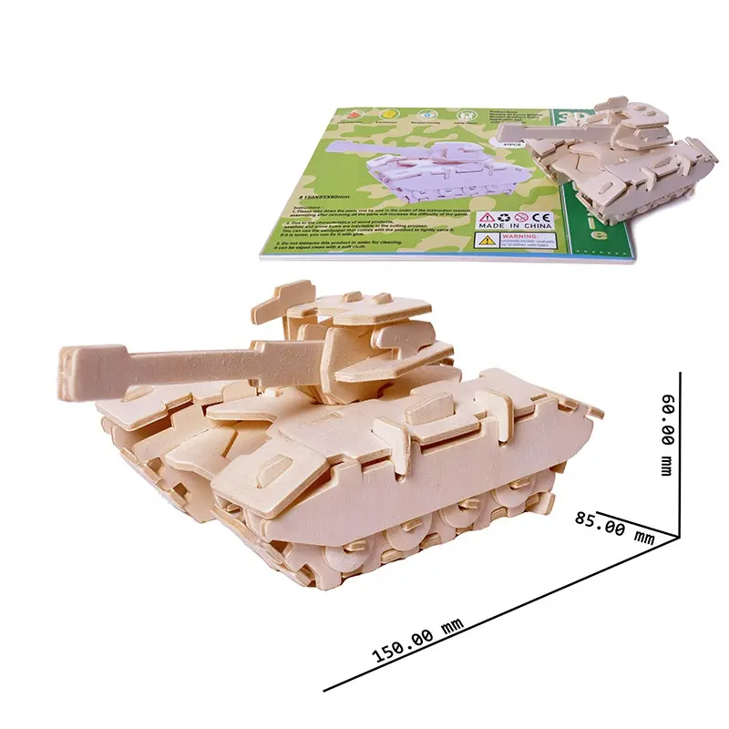 Quebra-cabeça de madeira para crianças, atacado, brinquedos educativos, diy 3d