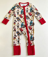Jumpsuit Bayi Unisex Serat Bambu Halloween Baru, Dapat Disesuaikan, Ritsleting, Kasual, Panjang, Untuk Bayi Baru Lahir, Musim Semi Gugur