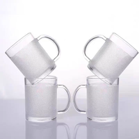 Fabricant vente en gros mug à bière en verre à sublimation réutilisable personnalisé avec poignée bouteilles en verre de qualité supérieure