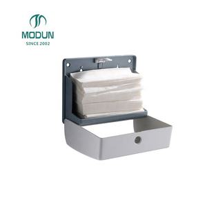 Porte-mouchoirs en plastique mural carré pour usage hôtelier toilette salle de bain distributeur manuel de serviettes en papier - Product Image 6