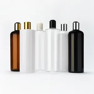 Wholesale 1oz 50ml 60ml 80ml 100ml 120ml 200ml 500ml plastic PET transparent amber white black bottle with disc cap