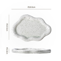 Plateau en céramique blanc argenté moderne électroplaqué pour la photographie et le rangement de bijoux – Assiette durable pour la présentation en gros