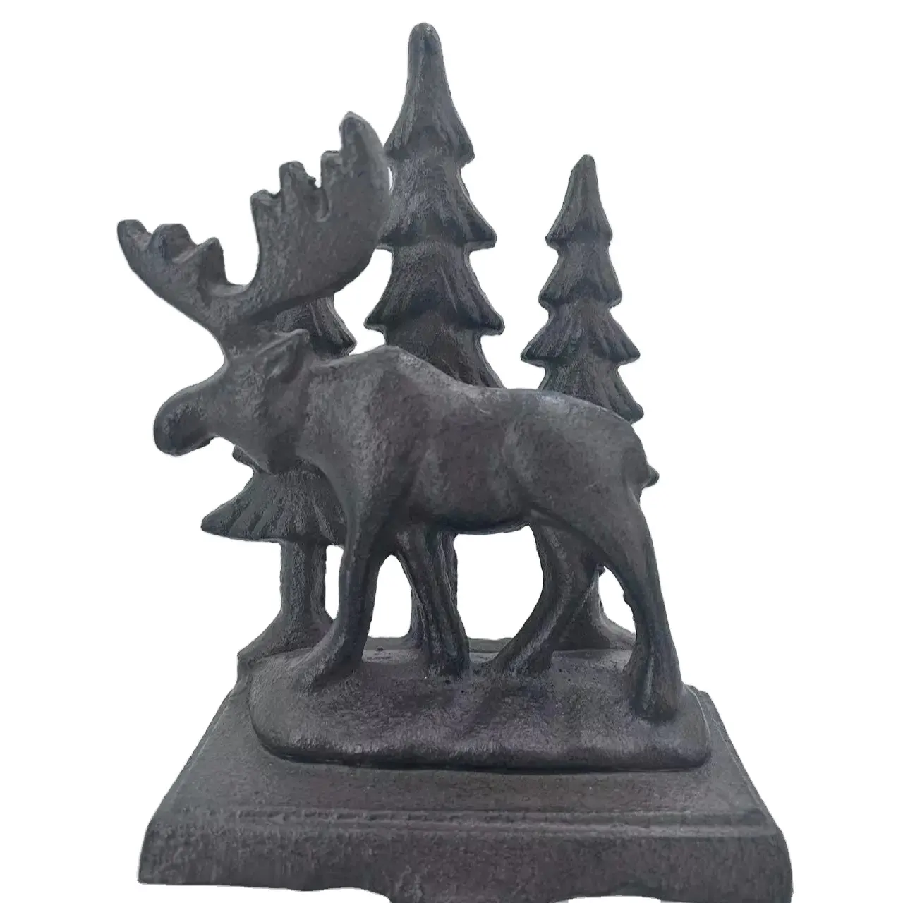 Tête de cerf décoration murale géométrique bois de cerf Sculpture Faux noir blanc résine Animal Statue tenture murale